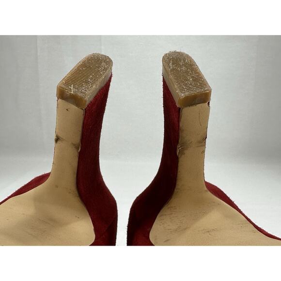 MARC FISHER RED SUEDE Mary Jane Style PUMP SIZE 10M - Picture 13 of 14